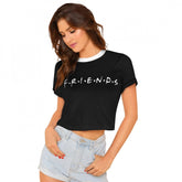 Black cotton western wear t-shirt with printed design, women's fashion clothing on hanger